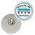 Decorative Lapel Pin Silver 28mm