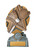 Starburst Series Badminton Trophy 150mm
