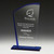 Shadow Series Curved Peak Glass Award - Engraved