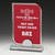 Dovetail Series Green Glass Award - Engraved