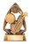 Jewel Series Golf Trophy 140mm