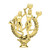 Double Cheerleading Figure on Base Trophy