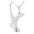 Silver Dance Abstract Movement Figure on base Trophy