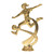 Football Kicking Female Figure on base Trophy