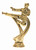 Karate Flying Kick Male Figure on base Trophy
