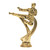 Karate Flying Kick Male Figure on base Trophy