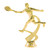 Tennis Forehand Male Figure on base Trophy