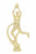 Aussie Rules Leaping Mark Female Figure on base Trophy