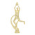 Aussie Rules Leaping Mark Female Figure on base Trophy