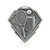 Diamond Tennis Medal Silver/Silver
