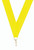Medal Neck Ribbon Fluoro Yellow