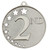Hollow Star 2nd Place Medal Silver MH951S