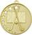 Hollow Star Hockey Medal Gold