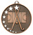 Hollow Star Hockey Medal Bronze