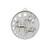 Hollow Star Series Horse Medal Silver