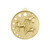Hollow Star Series Horse Medal Gold