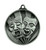 Sunrise Series Drama Masks Medal Silver 1076-47S