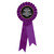 Ribbon Rosette 85mm Purple