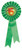 Ribbon Rosette 120mm Green
