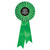 Ribbon Rosette 130mm Green