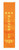 Runner Up Place Ribbon Orange
