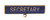Secretary Title Bar Blue