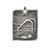 Rectangle Series Swimming Medal Silver