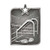 Rectangle Series Swimming Medal Silver