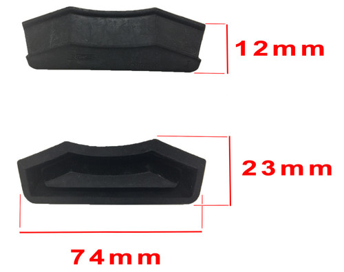 NFW Rubber Black end Seal for D2 Coater, Bag of 50