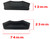 NFW Rubber Black end Seal for D2 Coater, Bag of 50