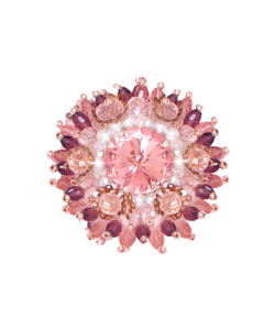 Jewelry heart tag charm in sterling silver with enamel finish, small