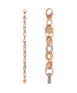 Jewelry Fleur de Lis earrings in platinum with diamonds, mini