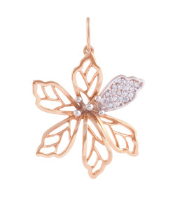 Jewelry Knot cuff in 18k rose gold, medium