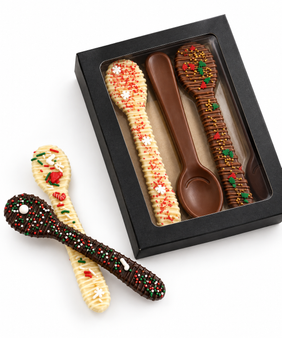 Chocolate Christmas Spoons