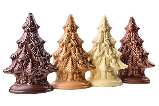 christmas tree chocolate hollow