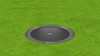 Akrobat Primus 14ft flat trampoline fitted in grass