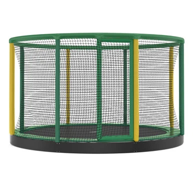 Akrobat Gallus Flat Plus 12ft trampoline in green