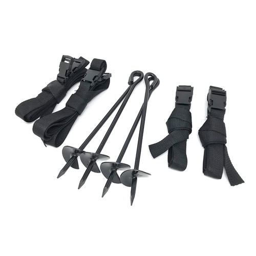 secure trampoline to ground