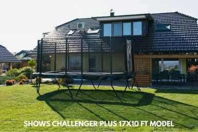 Akrobat Primus Challenger Plus 11x8 ft in garden setting