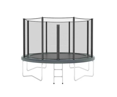 Orbit 14ft round garden trampoline in grey with zip