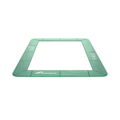 Akrobat Orbit flat frame pad rectangular in green