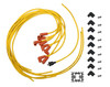 3009ACC Accel Spark Plug Wire Set - 7mm - Super Stock with Copper Core - Universal 90 Deg Boots - Yellow