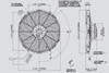 30102029 SPAL® 12" Electric Fan Puller 1451 CFM 10 Curved blades