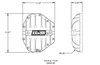 11315 B&M Hi-Tek Aluminum Differential Cover for Dana 80 - Black