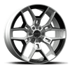 CS45-395512-CP Carroll Shelby Wheels 22x9.5in 6x135 12mm Offset Chrome w/ Black