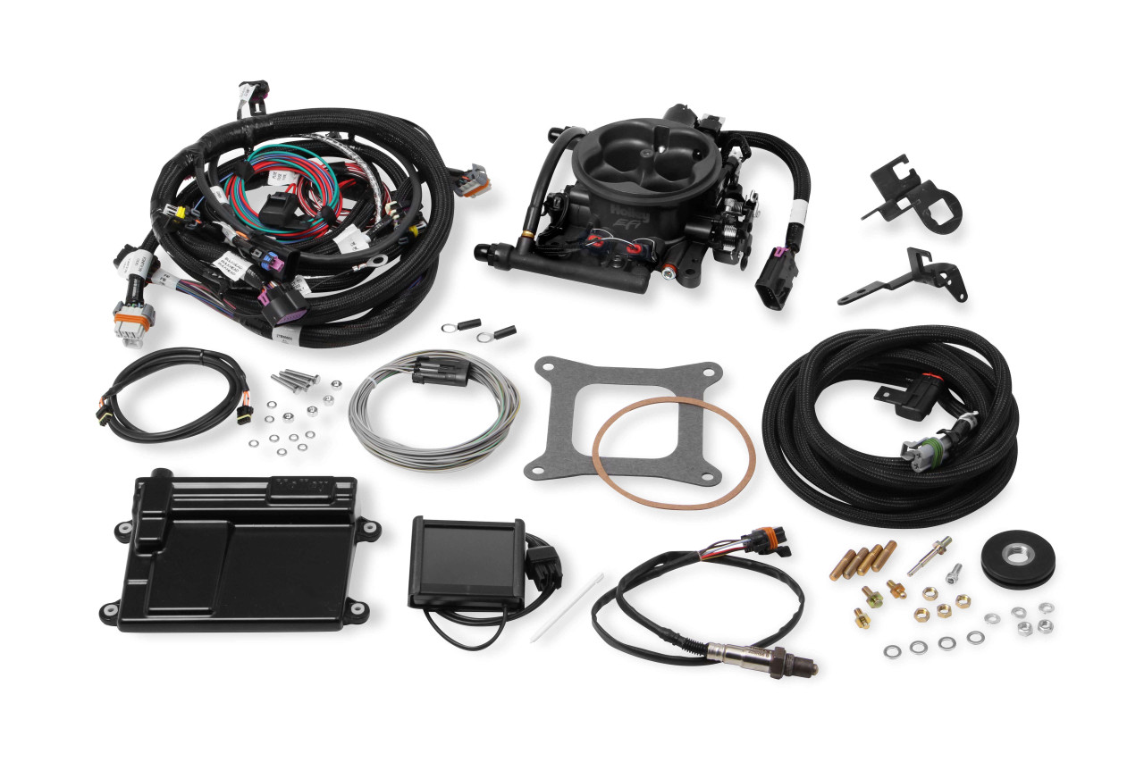 550-410 Holley EFI Terminator LS TBI Kit - Hard Core Gray