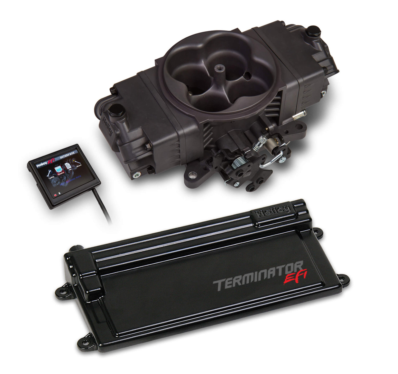 550-443 Holley EFI Terminator Stealth EFI w/ GM Transmission Control -Hard Core Gray