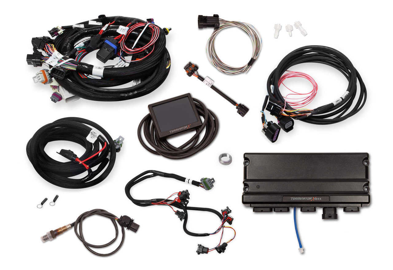 550-931 Holley EFI Terminator X Max LS2/LS3 and Late 58X/4X LS Truck  MPFI Kit with DBW Throttle Body Control