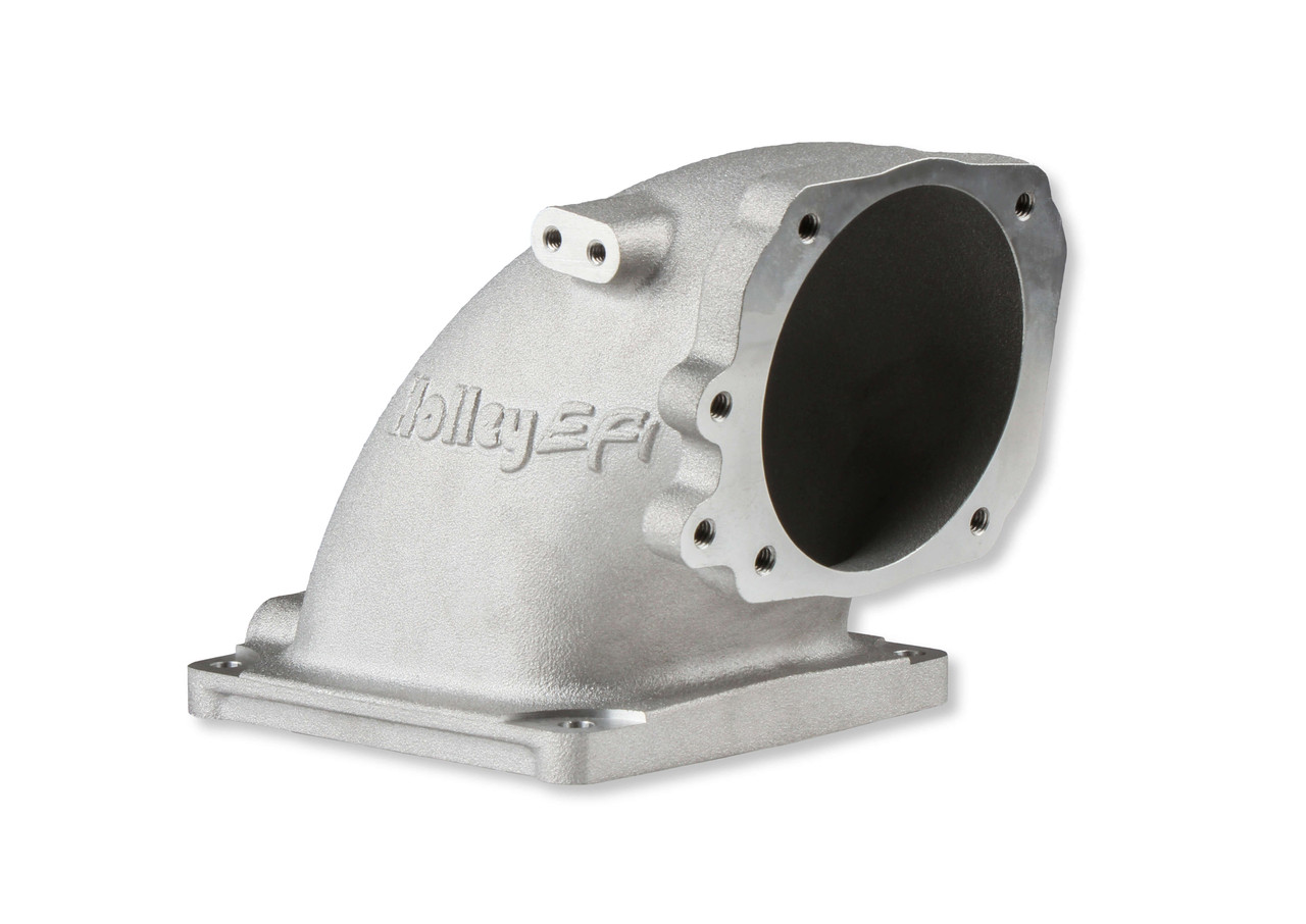 300-249 Holley EFI Cast Aluminum 4500 EFI Throttle Body Intake Elbow-Ford 5.0 to 4500