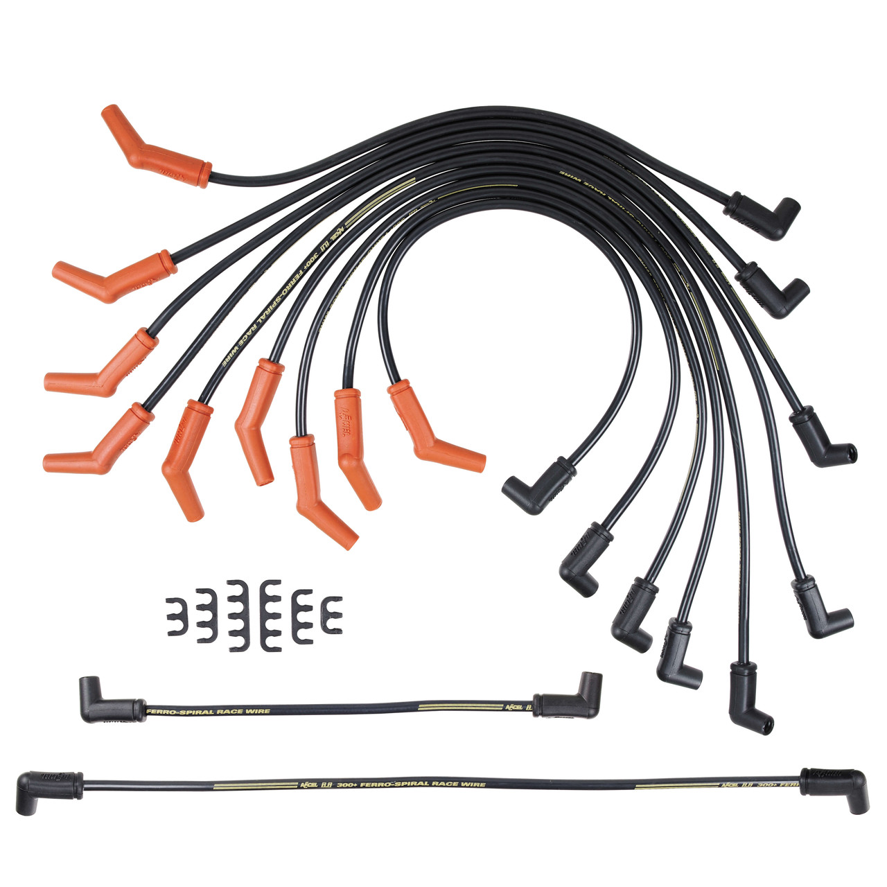 7054 Accel Spark Plug Wire Set - 8.8mm - 300+ Race Wire - Ferro-Spiral - Custom Wire Set